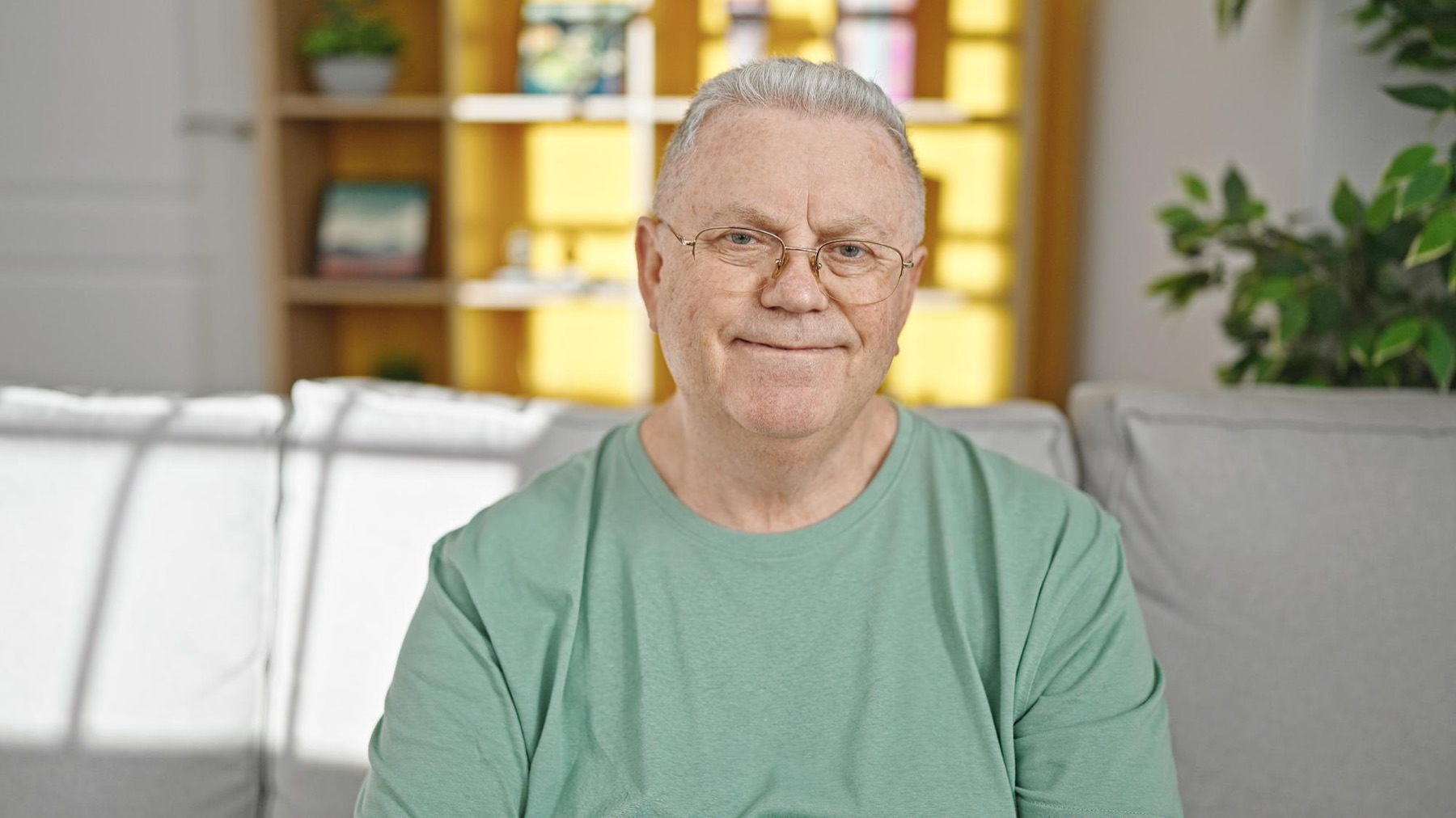 Illustrative portrait of a mature single man