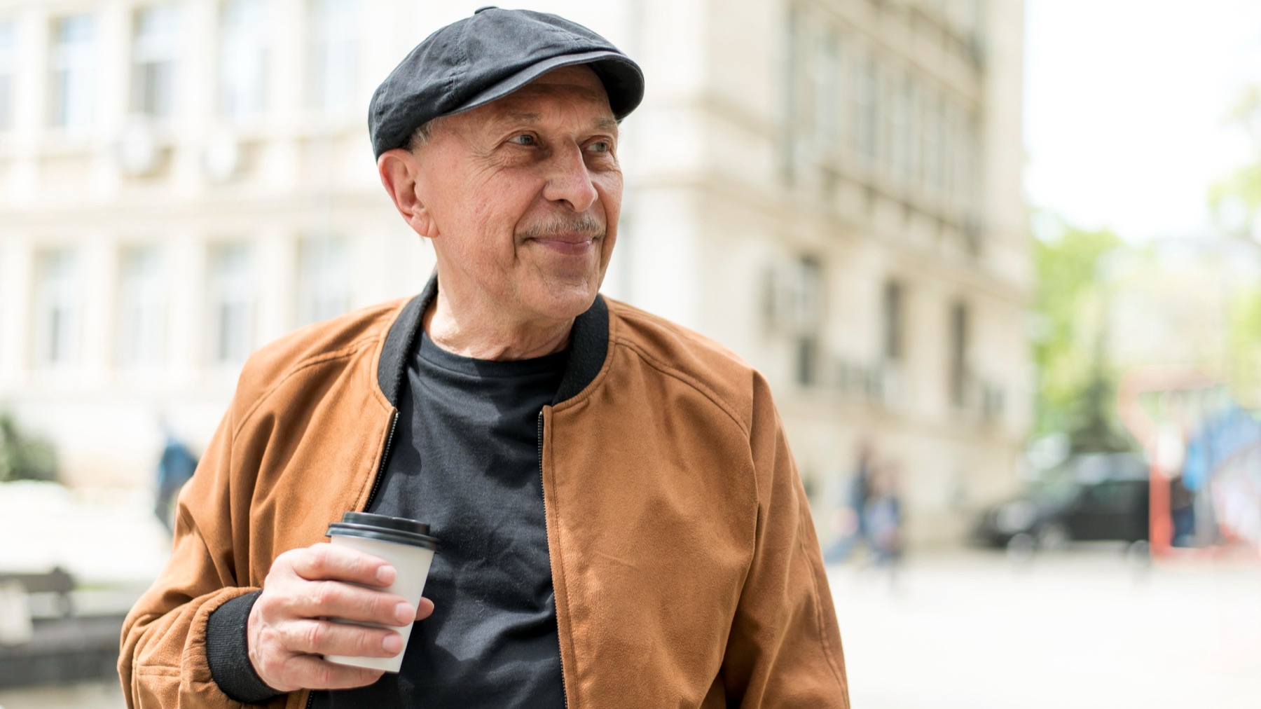 Illustrative portrait of a mature single man