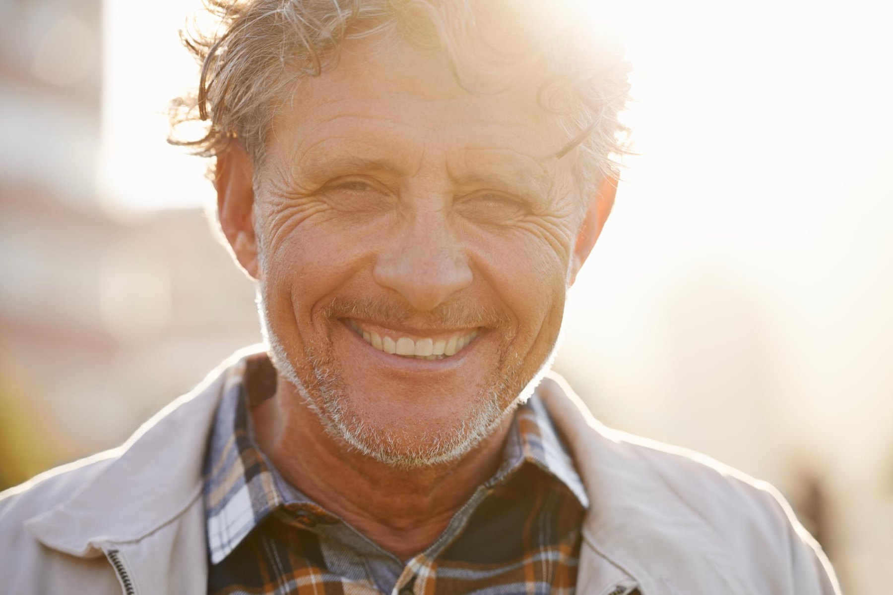 Illustrative portrait of a mature single man